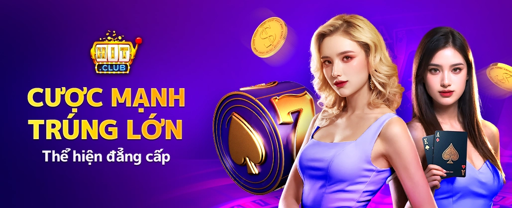 Banner sự kiện Hitclub với nhiều quà tặng hấp dẫn